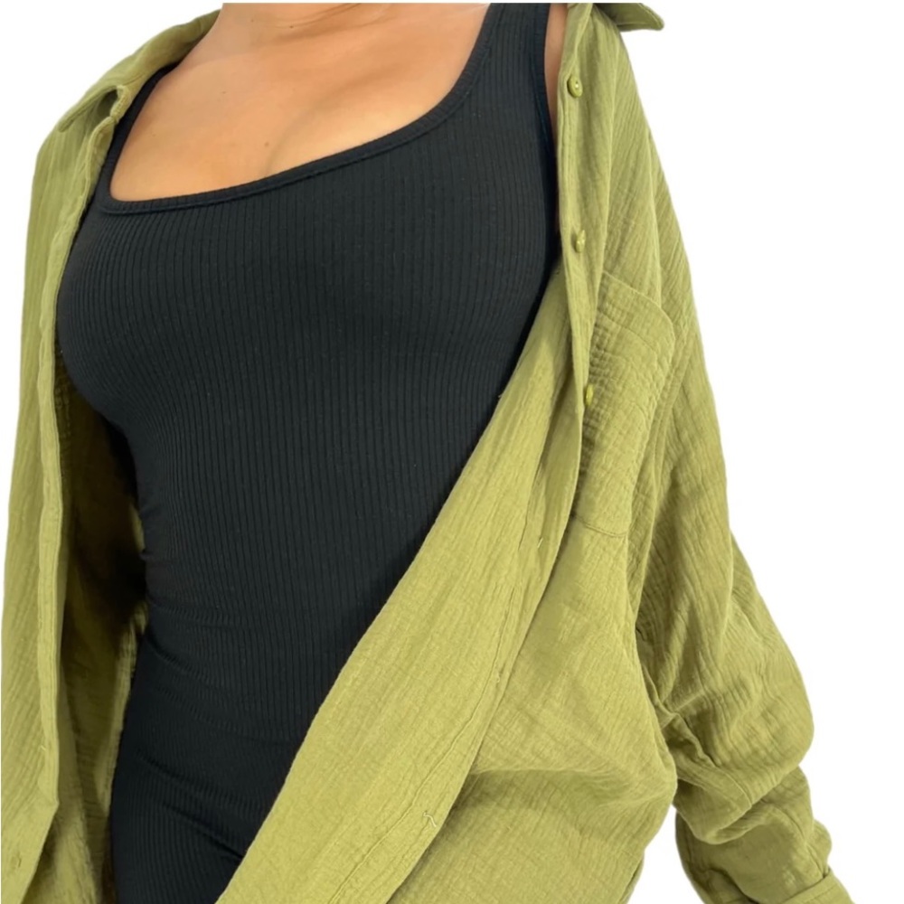 Oversized fall button ups